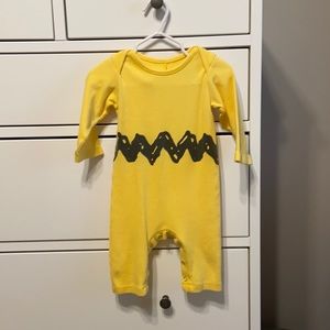 Pottery Barn Kids Peanuts Charlie Brown onesie